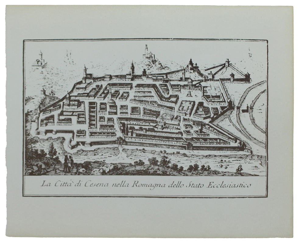 CESENA: ANTICA MAPPA / VEDUTA - Ristampa anastatica (1970 ca.)