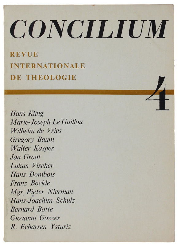 CONCILIUM. Revue Internationale de Théologie. N° 4