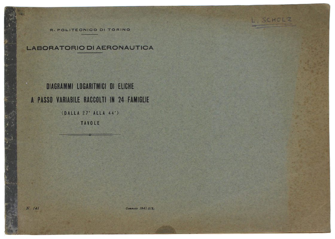 DIAGRAMMI LOGARITMICI DI ELICHE A PASSO VARIABILE RACCOLTI IN 24 …