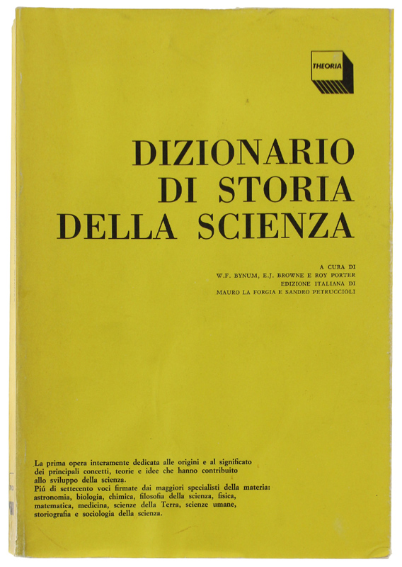 DIZIONARIO DI STORIA DELLA SCIENZA [ottimo stato]