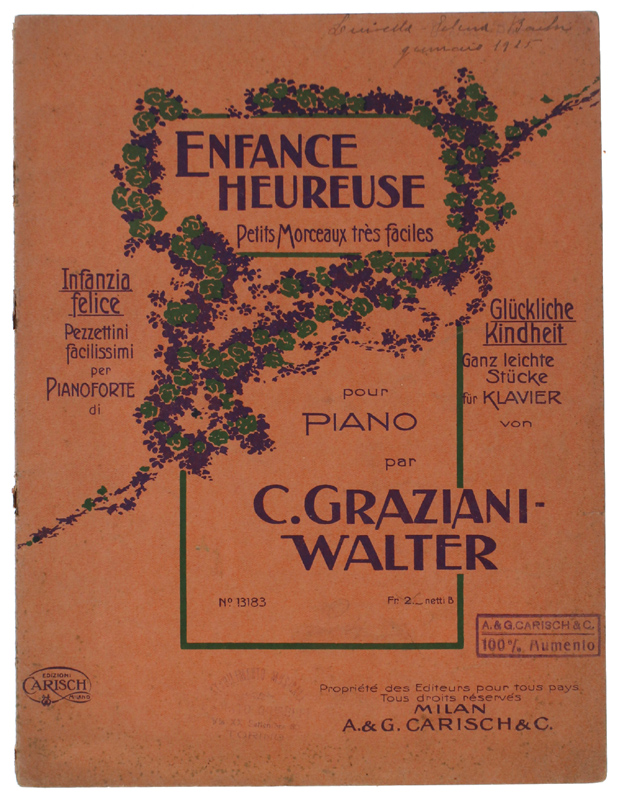 ENFNCE HEUREUSE. Petits Morceaux très faciles [spartito]