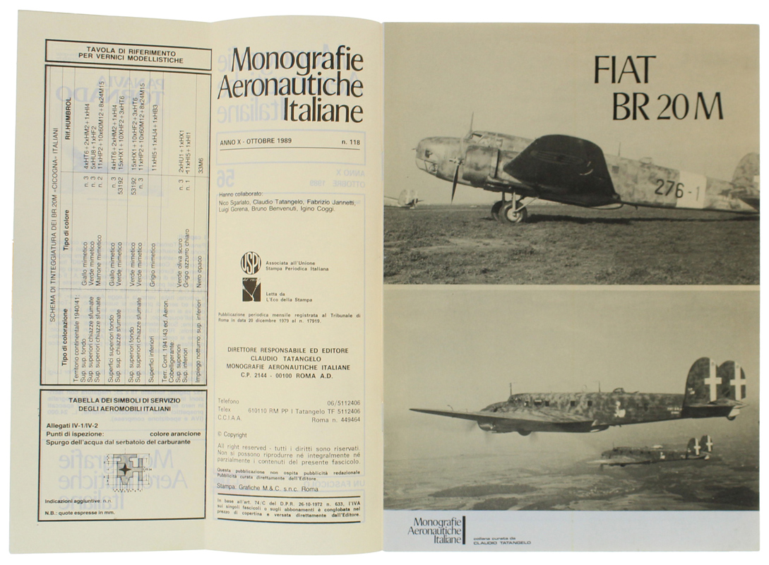 FIAT BR 20 M - Monografie Aeronautiche Italiane n. 56 …