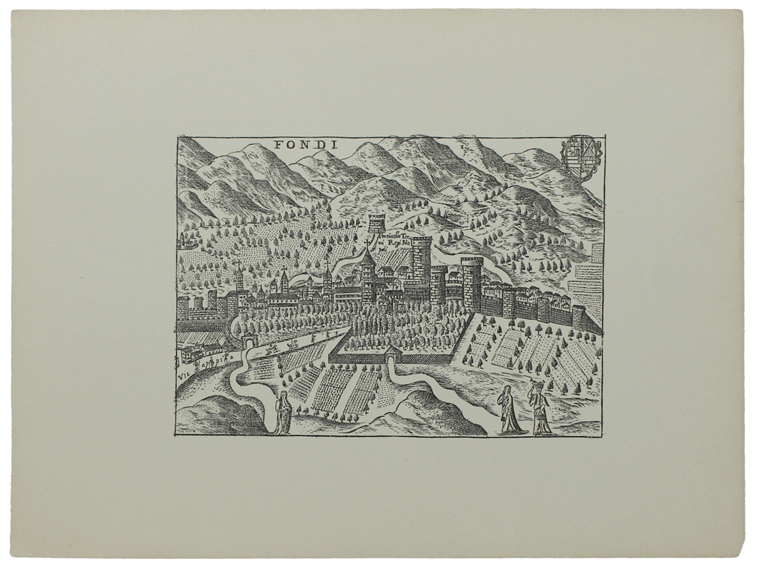 FONDI: ANTICA MAPPA / VEDUTA - Ristampa anastatica (1970 ca.)