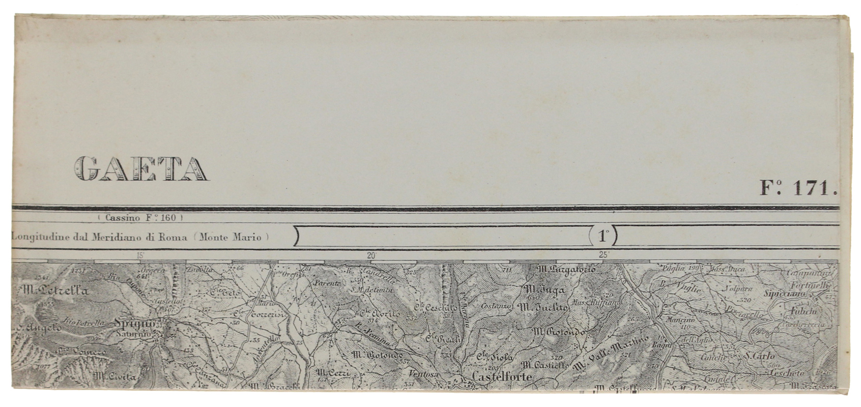 GAETA. Foglio 171. Scala 1:100.000