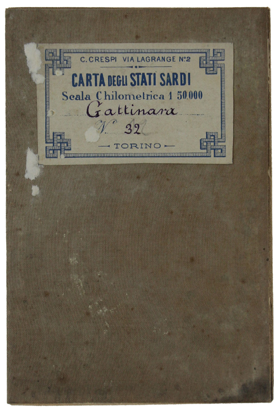 GATTINARA. Carta degli Stati Sardi - Scala Chilometrica 1:50.000 - …