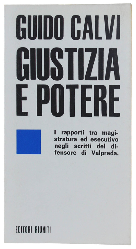 GIUSTIZIA E POTERE
