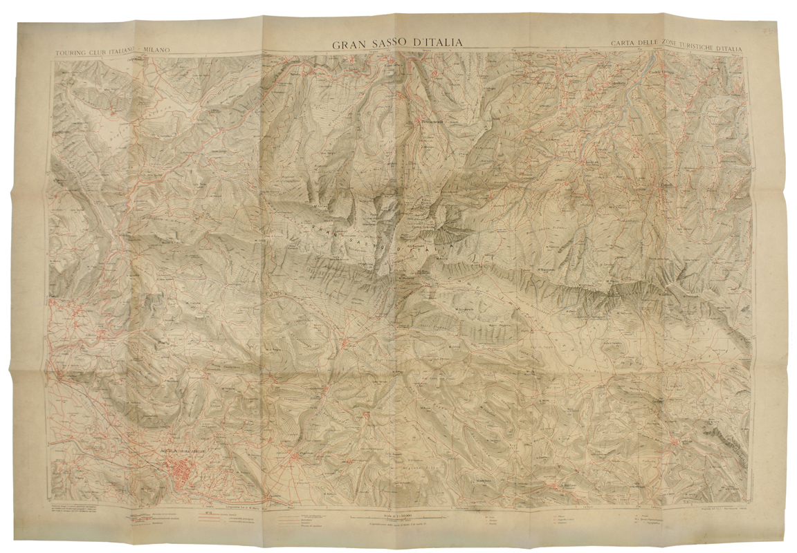 GRAN SASSO D'ITALIA Scala 1:50.000 - Carta delle zone turistiche …