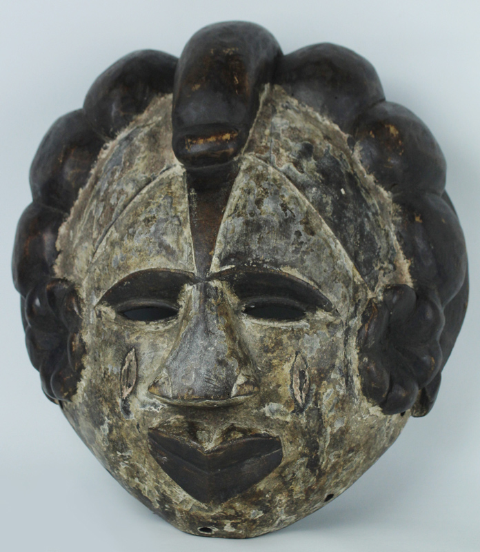 GRANDE MASCHERA ARTE AFRICANA DEL CAMERUN vintage, misura cm 30x33x15 …