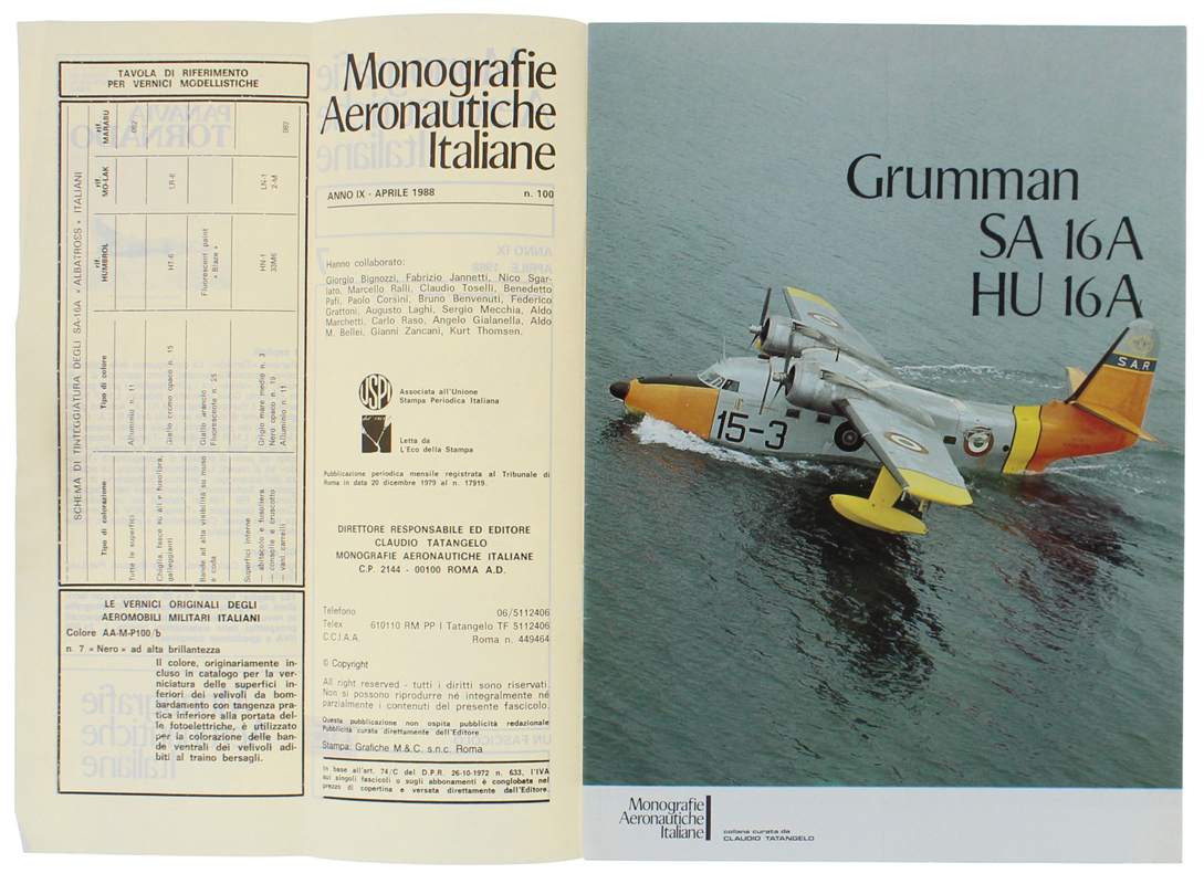 GRUMMAN SA 16 A - HU16 A - Monografie Aeronautiche …