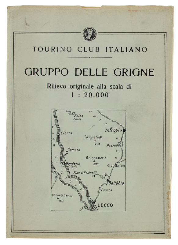 GRUPPO DELLE BRIGNE. Rilievo originale alla scala di 1;20.000 - …