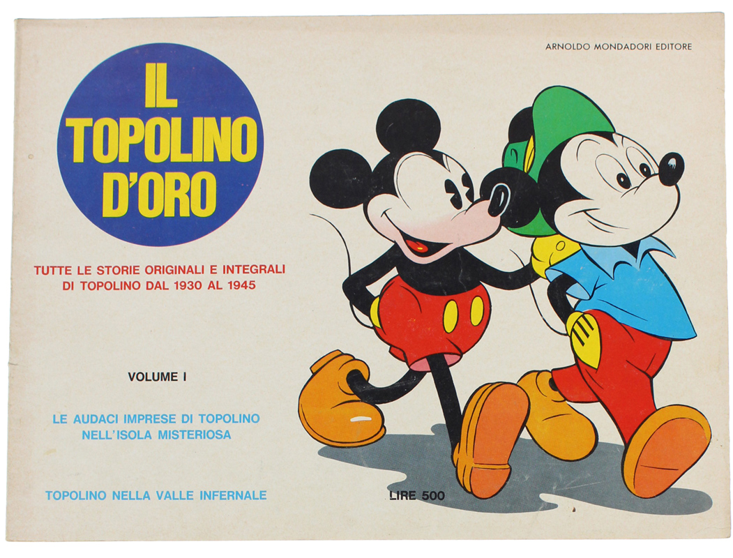 IL TOPOLINO D'ORO volume I - 1970. Copertina, dorso e …