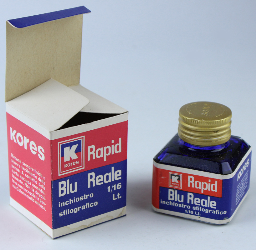 Inchiostro KORES Blue Reale per stilografica vintage. Boccetta nuova 62 …