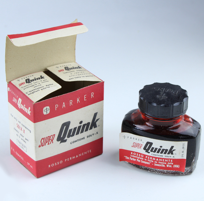 Inchiostro PARKER super Quink Rosso per stilografica - Boccetta nuova …