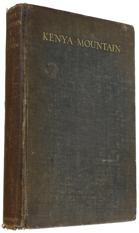 KENYA MOUNTAIN. With an introduction by Hilaire Belloc