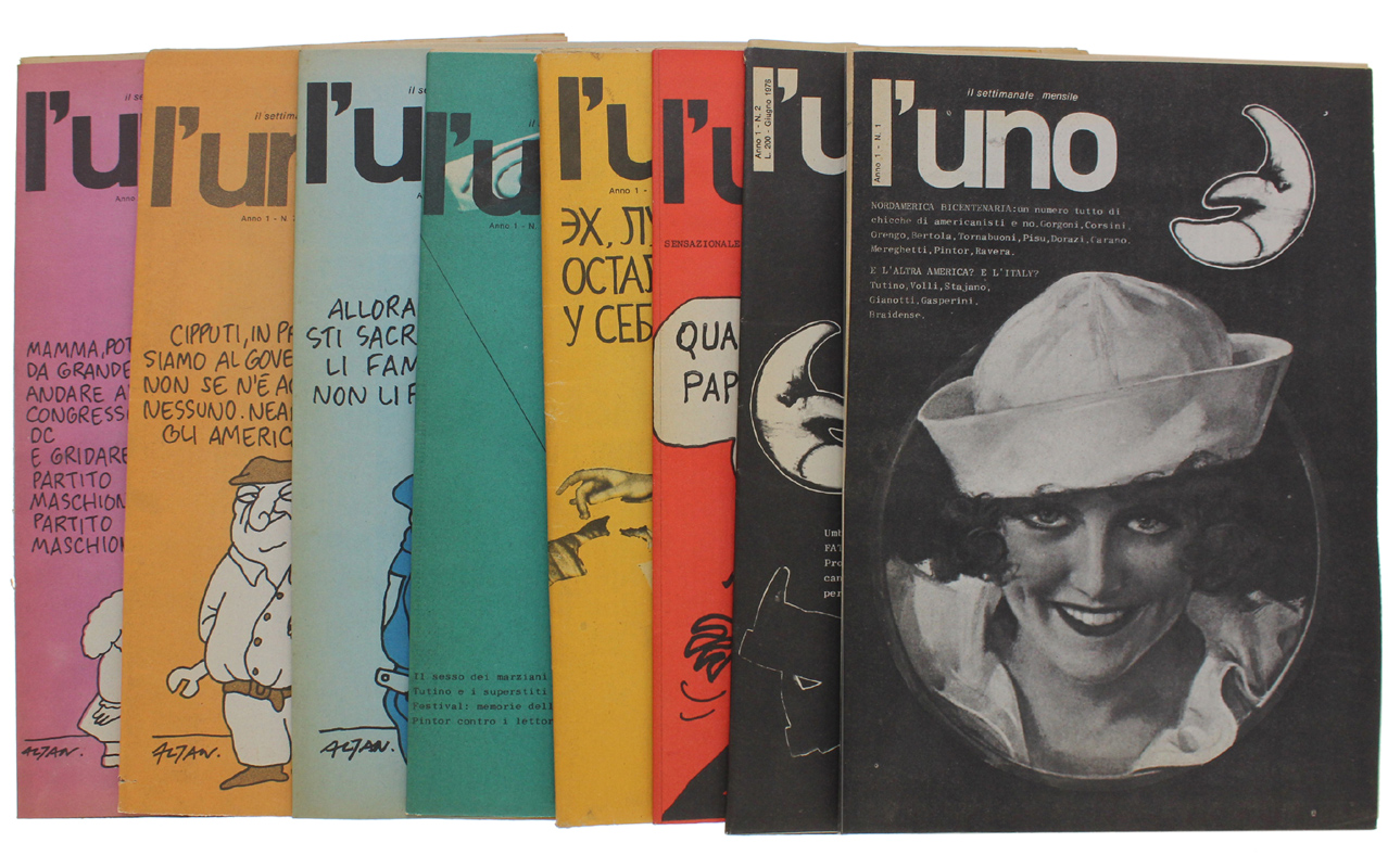 L'UNO. Il settimanale mensile. Anno I - 1976 completo (8 …