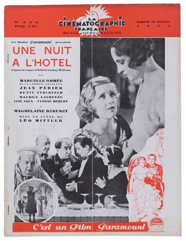 LA CINEMATOGRAPHIE FRANÇAISE N° 690. (complet)