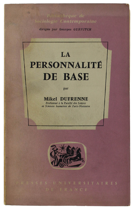 LA PERSONNALITE' DE BASE. Un concept sociologique.