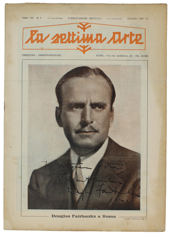 LA SETTIMA ARTE rivista Anno VIII - N. 5: magggio …