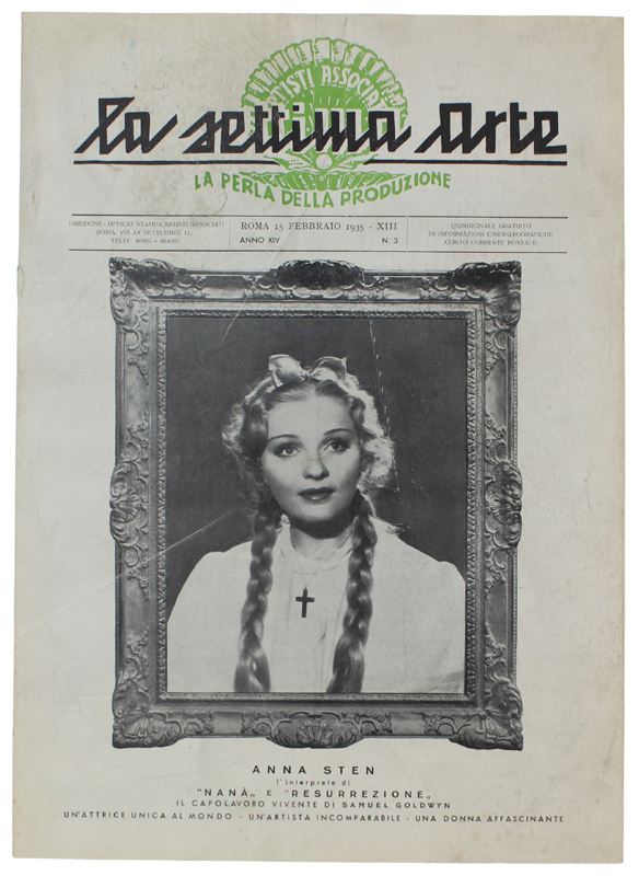 LA SETTIMA ARTE rivista Anno XIV - N. 3: 15 …