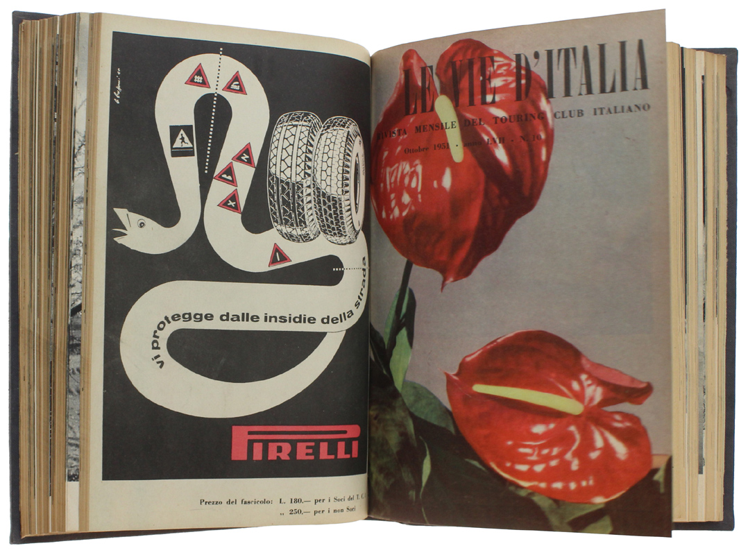 LE VIE D'ITALIA 2° semestre 1951- Rivista mensile del Touring …