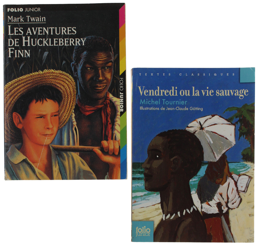 LES AVENTURES DE HUCKLEBERRY fINN + VENDREDI OU LA VIE …