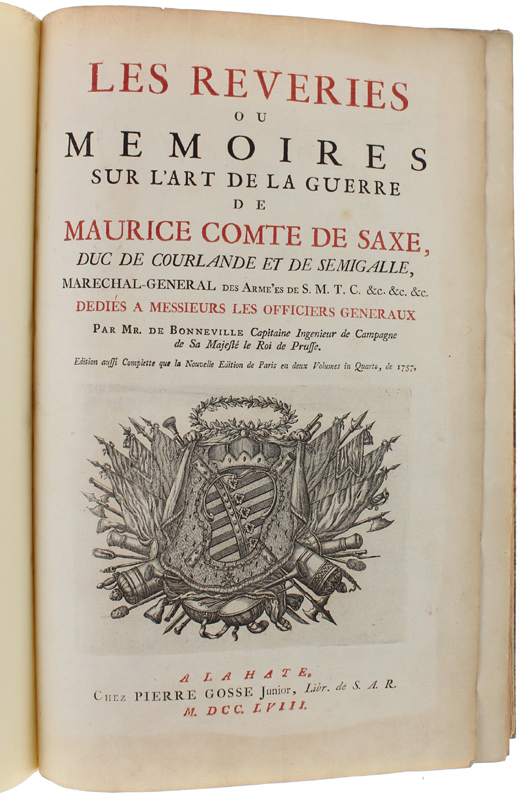 LES REVERIES OU MEMOIRES SUR L'ART DE LA GUERRE DE …