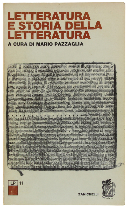 LETTERATURA E STORIA DELLA LETTERATURA