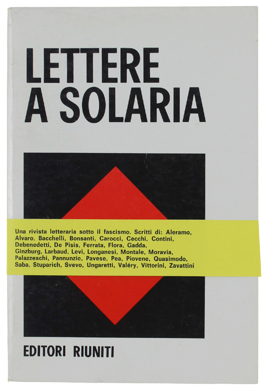 LETTERE A SOLARIA. [come nuovo]