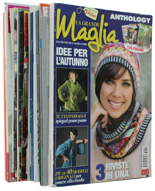 LOTTO 16 RIVISTE MODA MAGLIA con schemi