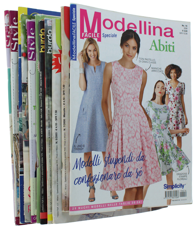 LOTTO MODA DONNA PRIMAVERA-ESTATE con cartamodelli