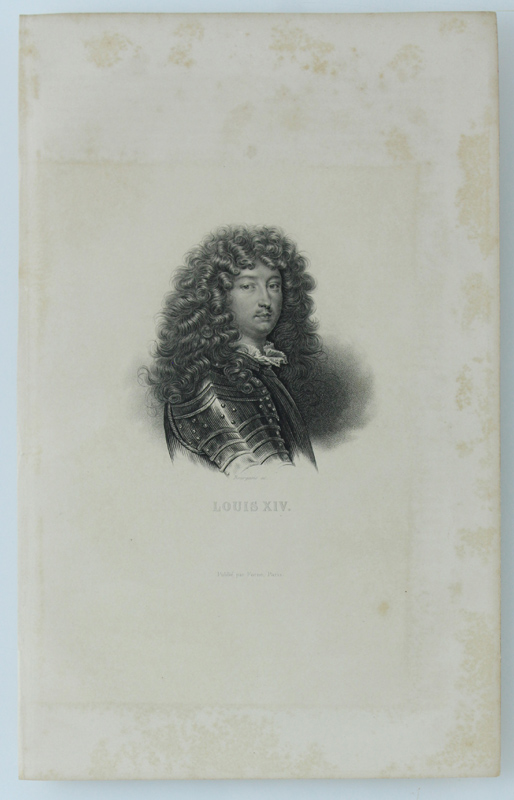 LOUIS XIV. [Gravure authentique du XIXe siècle - original print]