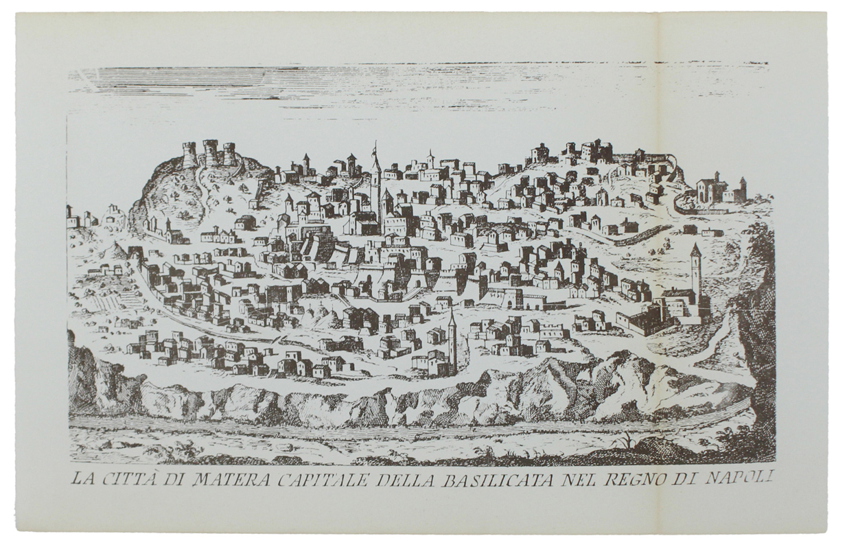 MATERA: ANTICA MAPPA / VEDUTA - Ristampa anastatica (1970 ca.)