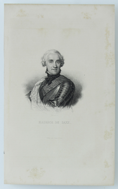 MAURICE DE SAXE. [Gravure authentique du XIXe siècle - original …