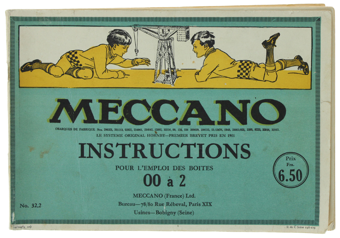 MECCANO - Instructions pour l'emploi des boites de 00 à …