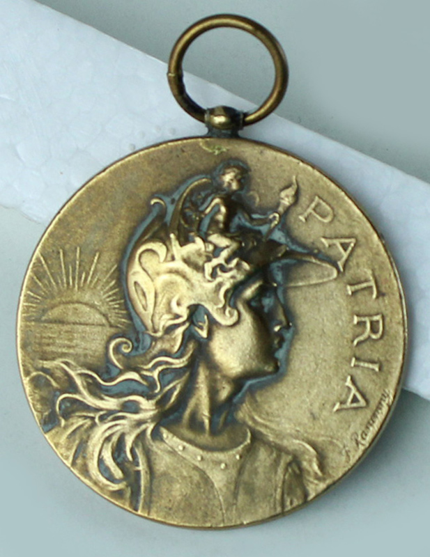 MEDAGLIA "PATRIA" - BRONZO, mm 36 - vintage