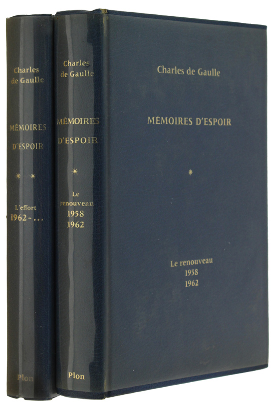 MEMOIRES D'ESPOIR [2 volumi: opera completa, come nuova]