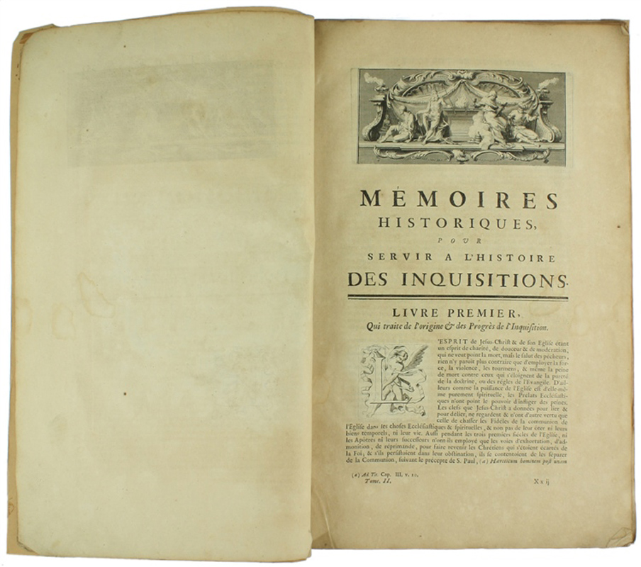 MEMOIRES HISTORIQUES, POUR SERVIR A L'HISTOIRE DES INQUISITIONS.