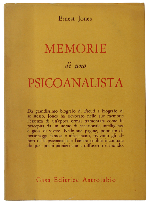 MEMORIE DI UNO PSICOANALISTA