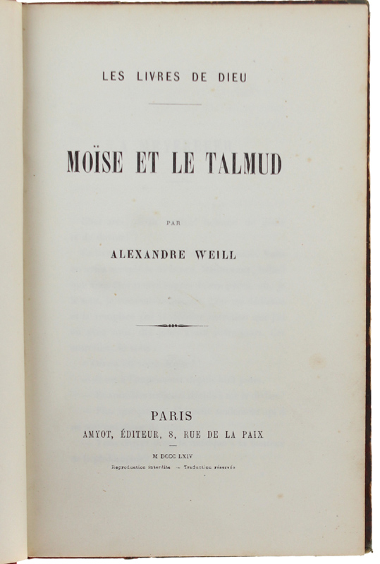 MOISE ET LE TALMUD.