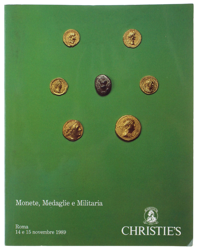 MONETE, MEDAGLIE E MILITARIA. Roma, 14 e 15 novembre 1989 …