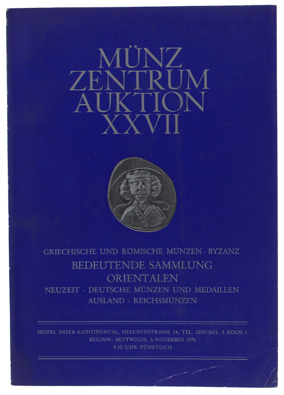 MÜNZ ZENTRUM AUKTION XXVII: 3. November 1976