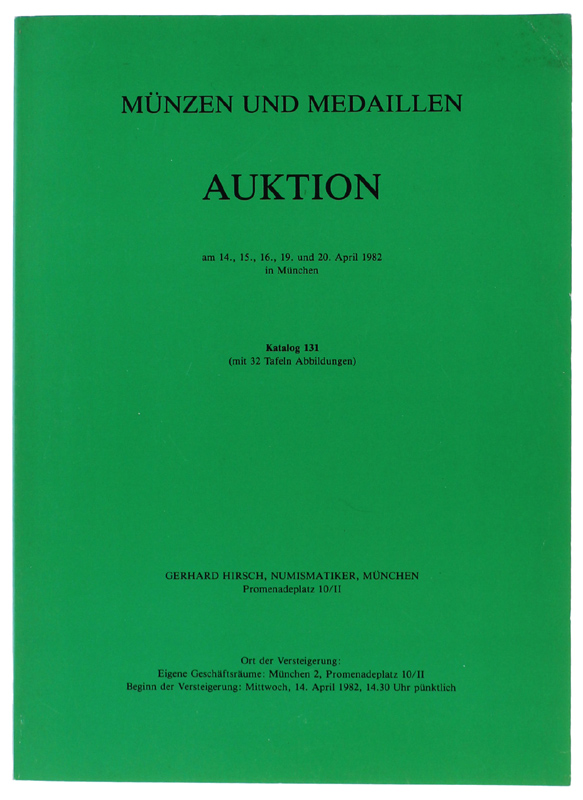 MUNZEN UND MEDAILLEN AUKTION: Munchen, 14, 15, 16, 19, 20 …