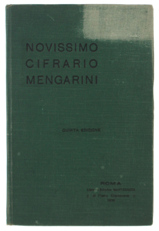 NOVISSIMO CIFRARIO MENGARINI. 5a edizione interamente riveduta e aggiornata.