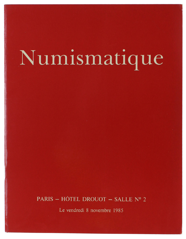 NUMISMATIQUE. Paris 8 novembre 1985