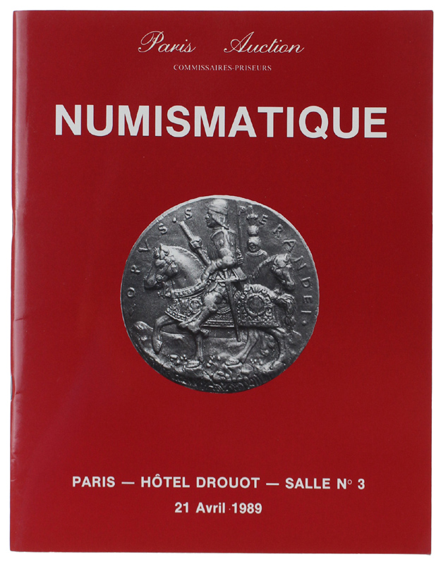 NUMISMATIQUE. Paris le 21 Avril 1989