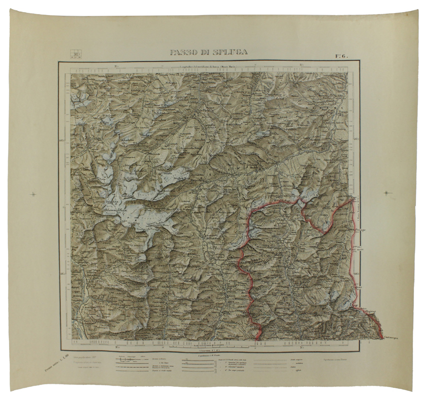 PASSO DI SPLUGA. Foglio 6 della Carta Topografica del Regno …