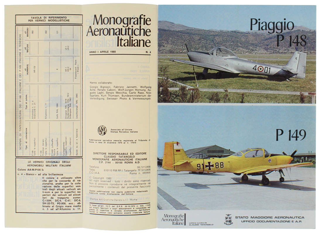 PIAGGIO P 148 P 149- Monografie Aeronautiche Italiane n. 4 …