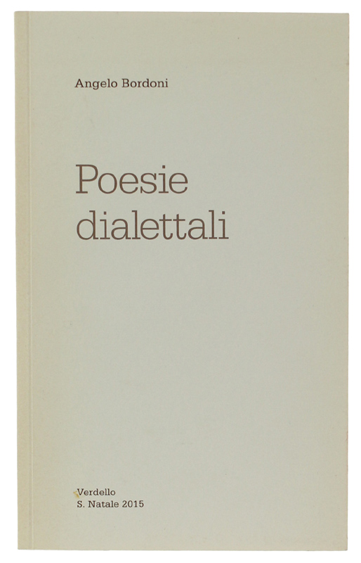 POESIE DIALETTALI - Verdello S. Natale 2015