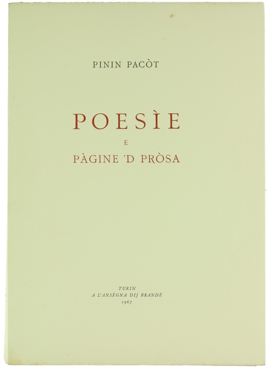 POESIE E PAGINE 'D PROSA