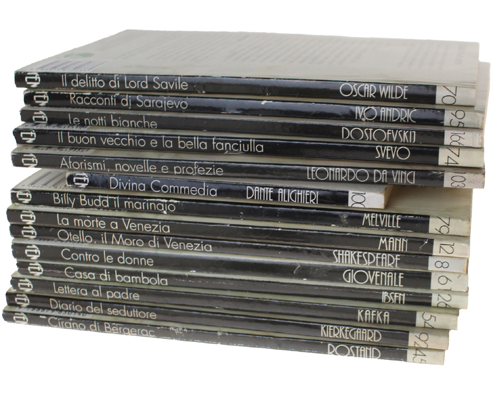 Raccolta di 14 volumetti della collana CENTOPAGINE MILLELIRE (vedere foto)